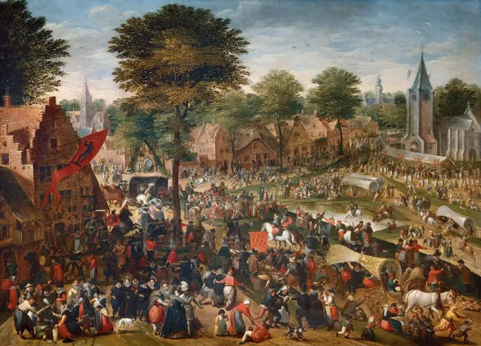 Framed Print : Flemish Kermesse. Creator: Bol, Hans (1534-1593) Framed Print : Flemish Kermesse. Creator: Bol, Hans (1534-1593)
