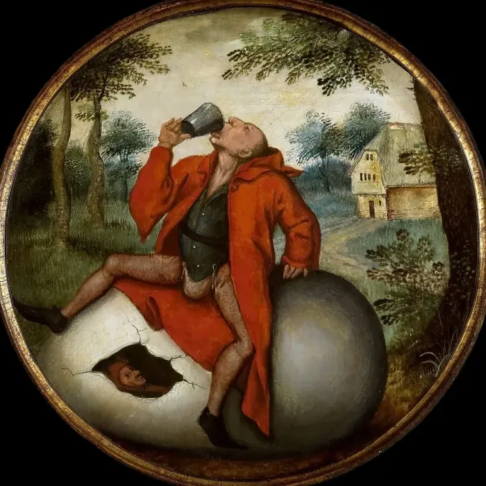 Framed Print : A Flemish Proverb, End of 16th cen. Creator: Brueghel, Pieter, the Younger (1564-1638) Framed Print : A Flemish Proverb, End of 16th cen. Creator: Brueghel, Pieter, the Younger (1564-1638)