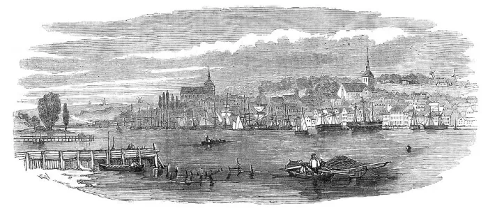 Framed Print : Flensburg, 1854. Creator: Unknown
