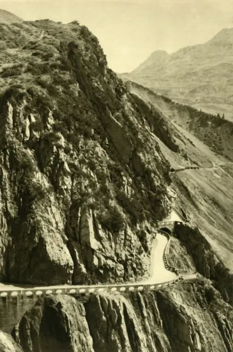 Framed Print : The Flexen Pass, Vorarlberg, Austria, c1935. Creator: Unknown Framed Print : The Flexen Pass, Vorarlberg, Austria, c1935. Creator: Unknown