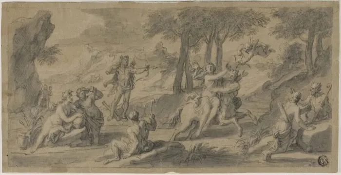 Framed Print : The Flight of the Centaur Nessus with Dejanina, n. d. Creator: Francoise Verdier Framed Print : The Flight of the Centaur Nessus with Dejanina, n. d. Creator: Francoise Verdier