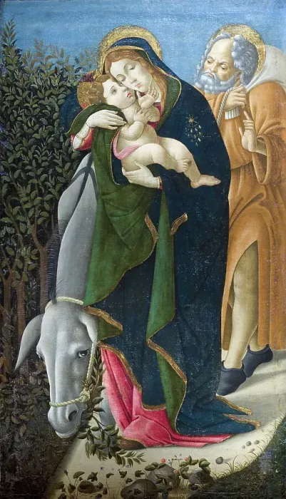 Framed Print : The Flight into Egypt, 1510. Creator: Botticelli, Sandro (1445-1510) Framed Print : The Flight into Egypt, 1510. Creator: Botticelli, Sandro (1445-1510)