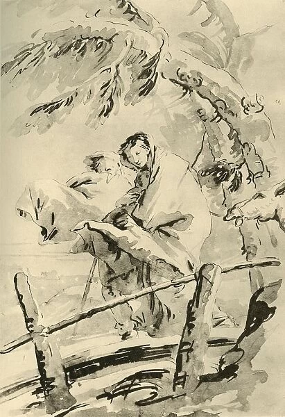 Flight into Egypt, before 1752, (1928). Artist: Giovanni Battista Tiepolo