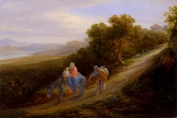 Framed Print : The Flight into Egypt Framed Print : The Flight into Egypt