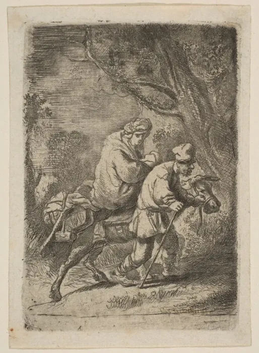 Framed Print : The Flight into Egypt: Small Plate. n. d. Creator: Claude Henri Watelet Framed Print : The Flight into Egypt: Small Plate. n. d. Creator: Claude Henri Watelet