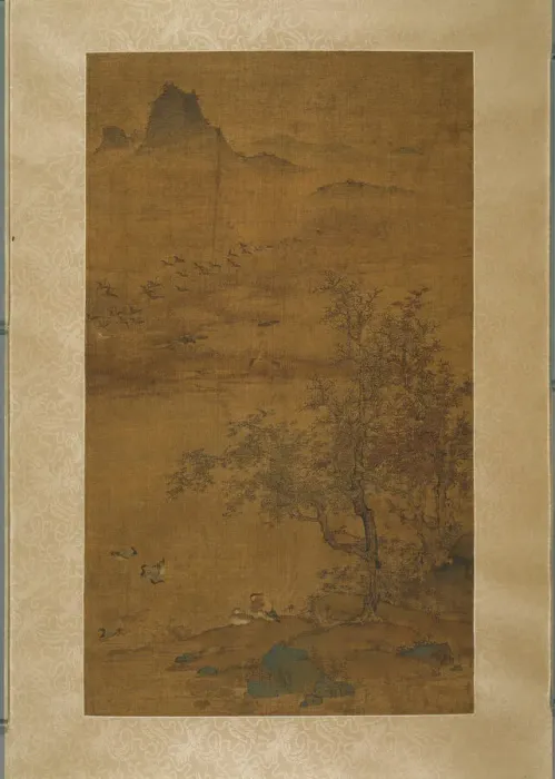 Framed Print : Flight of Geese, Yuan dynasty (1279-1368). Creator: Unknown Framed Print : Flight of Geese, Yuan dynasty (1279-1368). Creator: Unknown