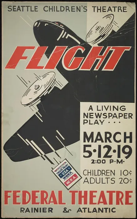 Framed Print : Flight, Seattle, 1938. Creator: Unknown Framed Print : Flight, Seattle, 1938. Creator: Unknown