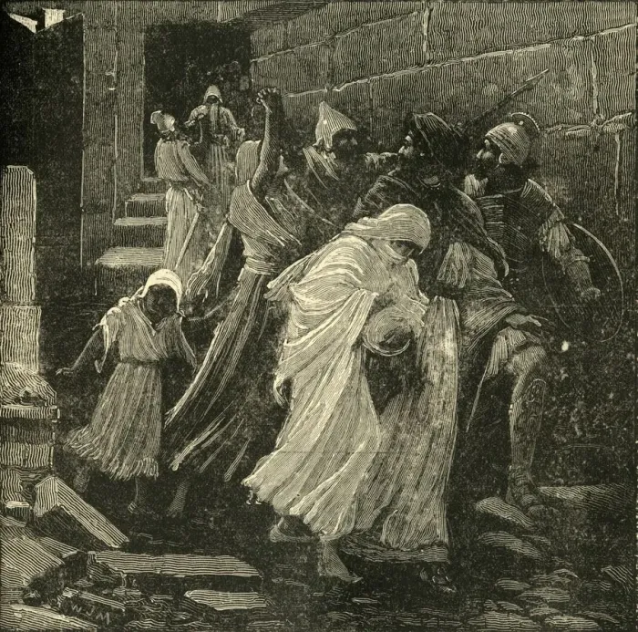 Framed Print : The Flight of Zedekiah, 1890. Creator: Unknown Framed Print : The Flight of Zedekiah, 1890. Creator: Unknown