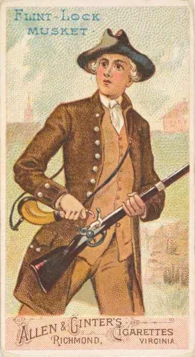 Framed Print : Flint-Lock Musket, from the Arms of All Nations series (N3) for Allen & Framed Print : Flint-Lock Musket, from the Arms of All Nations series (N3) for Allen &