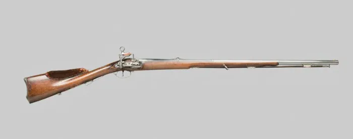 Framed Print : Flintlock Fowling Gun with Miquelet Lock, Madrid, 1750. Creator: Augustin Hortiz Framed Print : Flintlock Fowling Gun with Miquelet Lock, Madrid, 1750. Creator: Augustin Hortiz