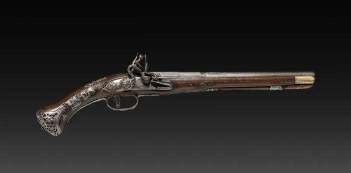 Framed Print : Flintlock Pistol, 1788. Creator: Unknown Framed Print : Flintlock Pistol, 1788. Creator: Unknown