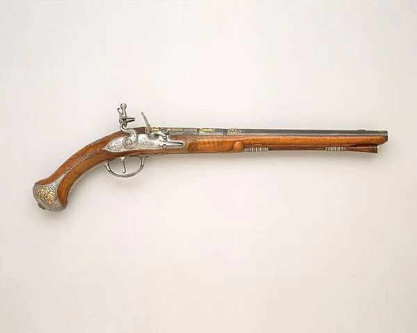 Flintlock Pistol Made for Charles XI of Sweden (1655-1697), French, Paris, dated 1676