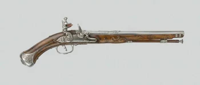 Framed Print : Flintlock Pistol, Italy, c. 1680. Creator: Unknown Framed Print : Flintlock Pistol, Italy, c. 1680. Creator: Unknown