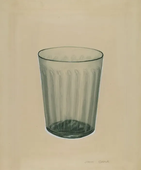 Framed Print : Flip Glass, c. 1940. Creator: John Dana