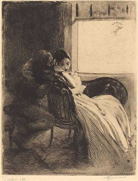 Flirtation, c. 1886. Creator: Paul Albert Besnard