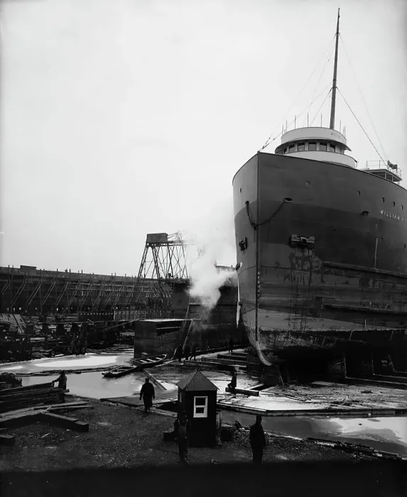 Framed Print : Floating dry dock, Great Lakes Engineering Works, 1906. Creator: Unknown Framed Print : Floating dry dock, Great Lakes Engineering Works, 1906. Creator: Unknown