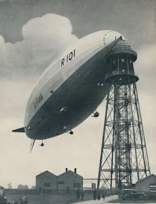 Framed Print : Floating at the Mast Head, A Mighty Envelope of Invisible Power, c1935 Framed Print : Floating at the Mast Head, A Mighty Envelope of Invisible Power, c1935