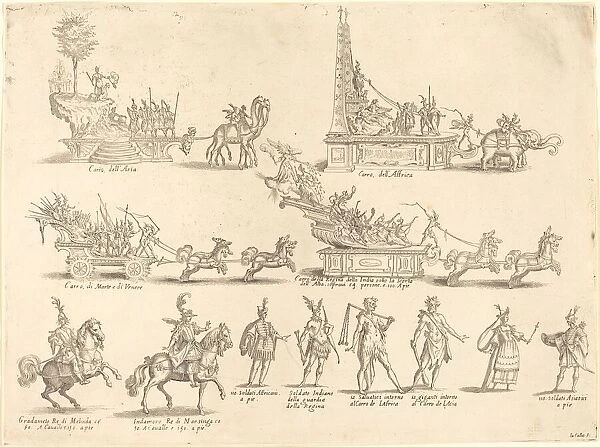 Floats and Participants, 1616. Creator: Jacques Callot