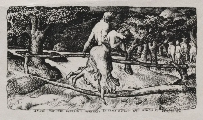 Framed Print : The Flood, 1829. Creator: Edward Calvert (British, 1799-1883) Framed Print : The Flood, 1829. Creator: Edward Calvert (British, 1799-1883)