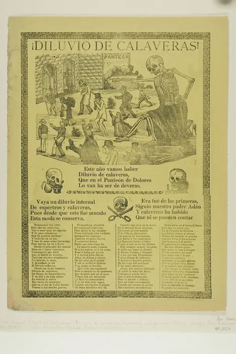 Framed Print : Flood of Calaveras!, n.d. Creator: Manuel Manilla Framed Print : Flood of Calaveras!, n.d. Creator: Manuel Manilla