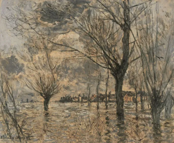 Framed Print : Flood of the Seine at Vetheuil. Artist: Monet, Claude (1840-1926) Framed Print : Flood of the Seine at Vetheuil. Artist: Monet, Claude (1840-1926)