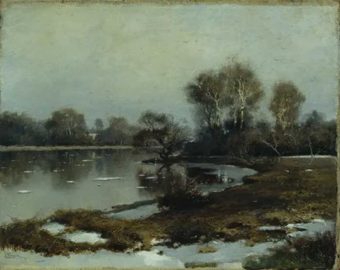 Framed Print : Flood Waters, 1880s. Artist: Yendogurov, Ivan Ivanovich (1861-1898) Framed Print : Flood Waters, 1880s. Artist: Yendogurov, Ivan Ivanovich (1861-1898)