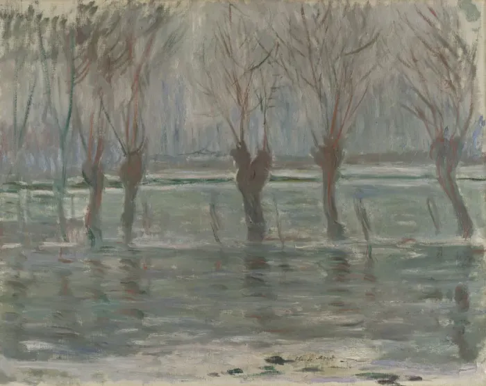 Framed Print : Flood Waters, 1896. Artist: Monet, Claude (1840-1926) Framed Print : Flood Waters, 1896. Artist: Monet, Claude (1840-1926)