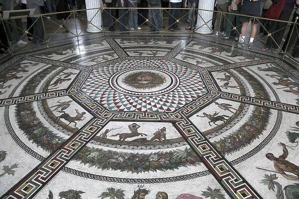 Floor mosaic in the Pavilion Hall, State Hermitage Museum, St Petersburg, Russia, 1847-1851. Artist: Andrei Ivanovich Stakenschneider