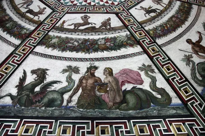 Framed Print : Floor mosaic in the Pavilion Hall, State Hermitage Museum, St Petersburg, Russia, 1847-1851. Artist: Andrei Ivanovich Stakenschneider Framed Print : Floor mosaic in the Pavilion Hall, State Hermitage Museum, St Petersburg, Russia, 1847-1851. Artist: Andrei Ivanovich Stakenschneider