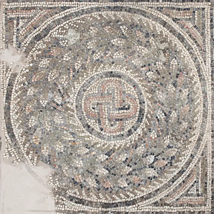Framed Print : The floor mosaic of the synagogue at Bova Marina, 4th century. Creator: Classical Antiquities Framed Print : The floor mosaic of the synagogue at Bova Marina, 4th century. Creator: Classical Antiquities