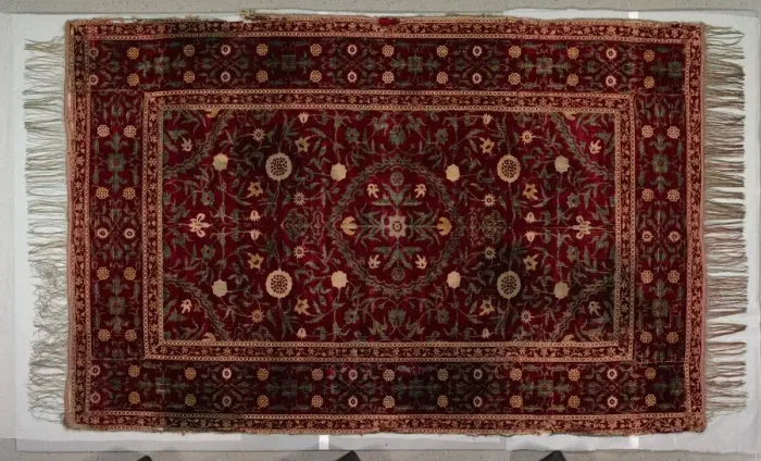Framed Print : Floorspread with medallion pattern, 1650-1700. Creator: Unknown Framed Print : Floorspread with medallion pattern, 1650-1700. Creator: Unknown