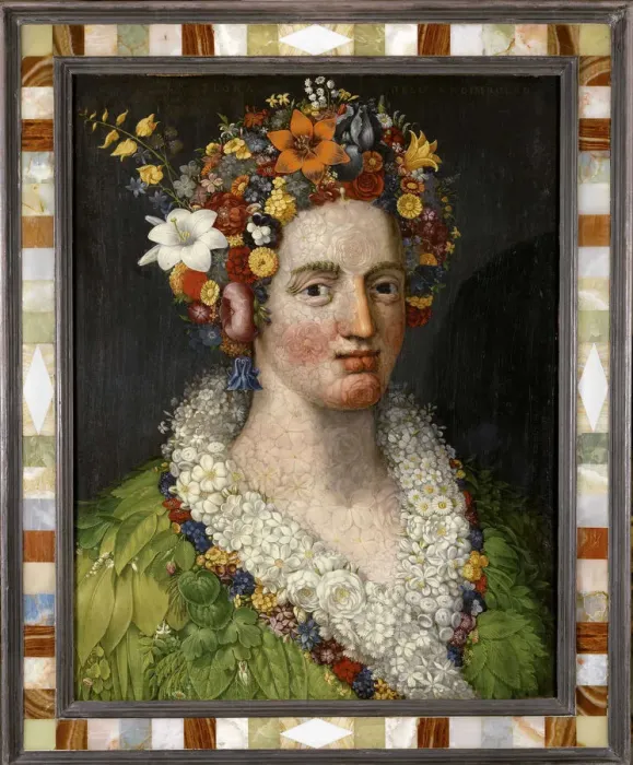 Framed Print : Flora, 1589. Creator: Arcimboldo, Giuseppe (1527-1593) Framed Print : Flora, 1589. Creator: Arcimboldo, Giuseppe (1527-1593)