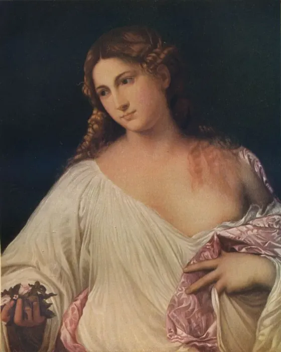 Framed Print : Flora, c1515, (1911). Artist: Titian Framed Print : Flora, c1515, (1911). Artist: Titian