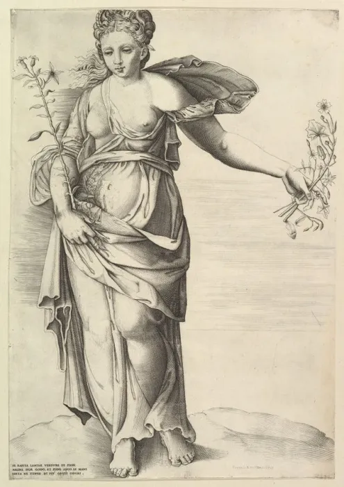 Framed Print : Flora, ca. 1560-70. Creator: Unknown