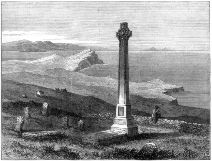 Framed Print : Flora Macdonalds monument, Kilmuir, Isle of Skye, Scotland, 1872 Framed Print : Flora Macdonalds monument, Kilmuir, Isle of Skye, Scotland, 1872