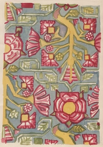 Floral design, c1950. Creator: Shirley Markham