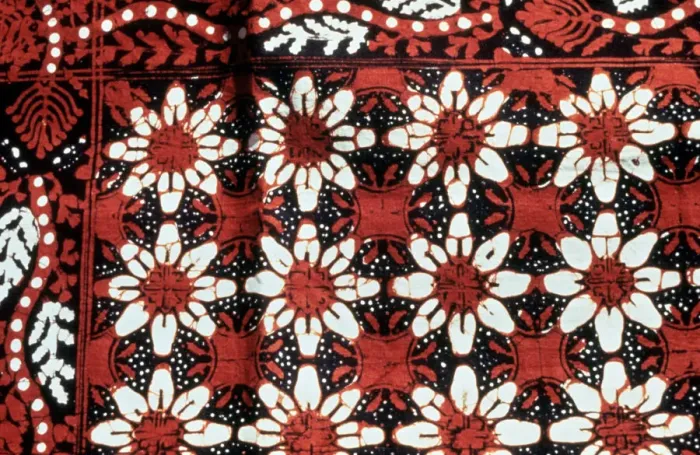 Framed Print : Floral Design, Indonesia, c20th Century Framed Print : Floral Design, Indonesia, c20th Century
