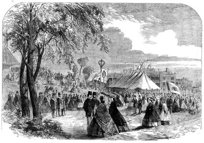 Framed Print : Floral jubilee...in honour of the Dumfries and Galloway Horticultural Society...1862. Creator: Unknown Framed Print : Floral jubilee...in honour of the Dumfries and Galloway Horticultural Society...1862. Creator: Unknown