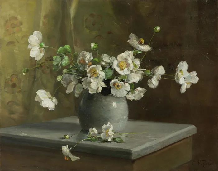 Framed Print : Floral Still Life, between 1880 and 1890. Creator: Charles Ethan Porter Framed Print : Floral Still Life, between 1880 and 1890. Creator: Charles Ethan Porter