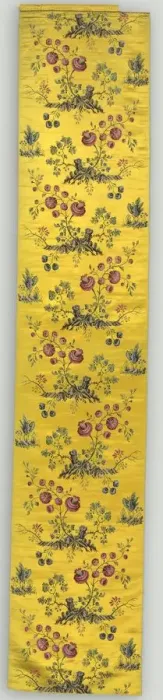 Framed Print : Floral Panel, 1800s. Creator: Unknown Framed Print : Floral Panel, 1800s. Creator: Unknown