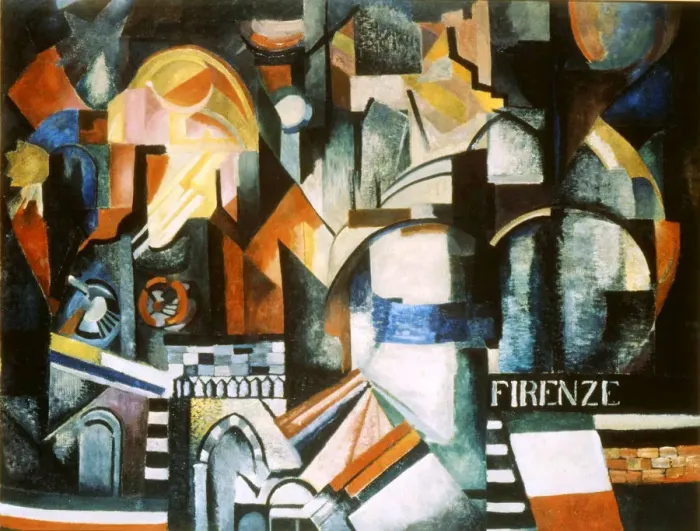 Framed Print : Florence, 1914. Artist: Alexandra Exter Framed Print : Florence, 1914. Artist: Alexandra Exter