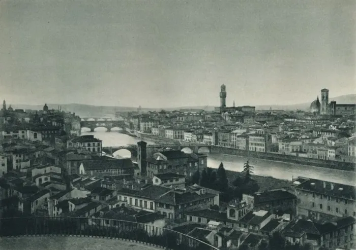 Framed Print : Florence, Italy, 1927. Artist: Eugen Poppel Framed Print : Florence, Italy, 1927. Artist: Eugen Poppel