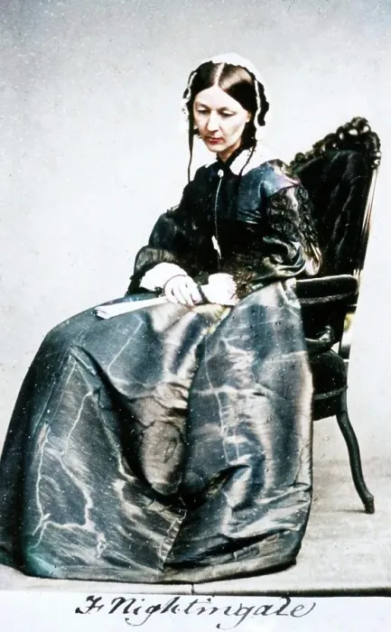 Framed Print : Florence Nightingale (1820-1910), 1854. Creator: Unknown Framed Print : Florence Nightingale (1820-1910), 1854. Creator: Unknown
