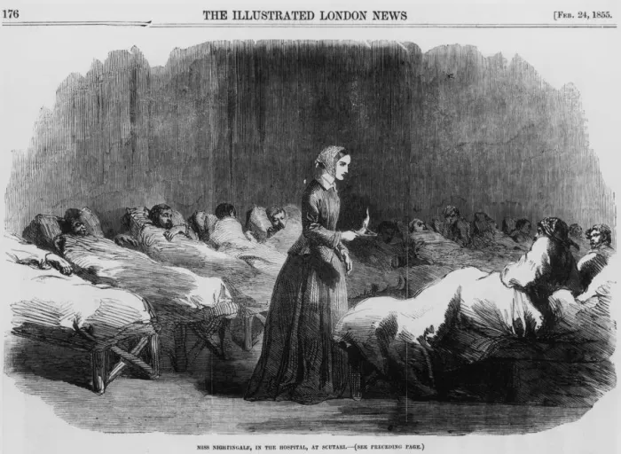 Framed Print : Florence Nightingale, English nurse and hospital reformer, 1855 Framed Print : Florence Nightingale, English nurse and hospital reformer, 1855