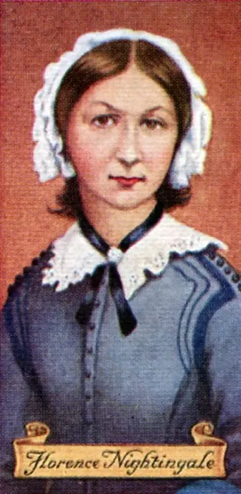 Framed Print : Florence Nightingale, taken from a series of cigarette cards, 1935 Framed Print : Florence Nightingale, taken from a series of cigarette cards, 1935