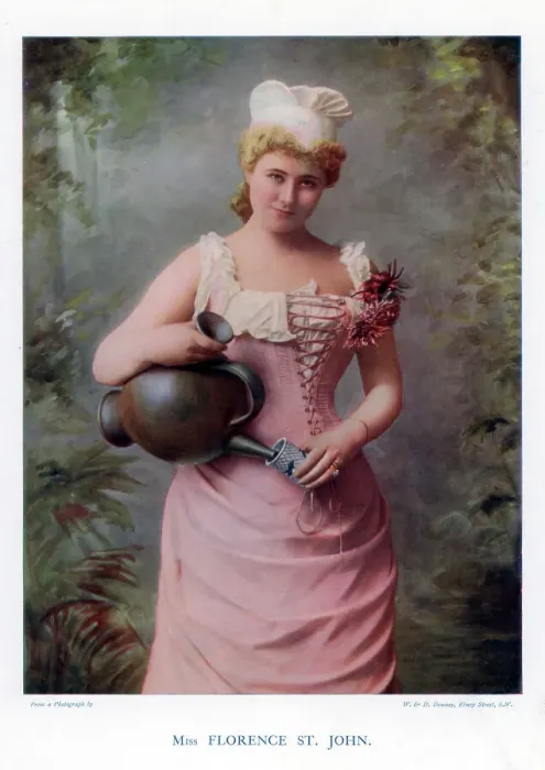 Framed Print : Florence St John, English actress and singer, 1901. Artist: W&D Downey Framed Print : Florence St John, English actress and singer, 1901. Artist: W&D Downey
