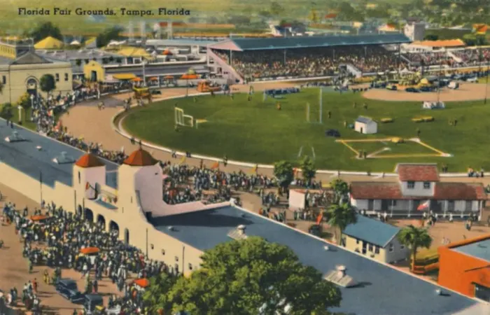 Framed Print : Florida Fair Grounds, Tampa, Florida, c1940s Framed Print : Florida Fair Grounds, Tampa, Florida, c1940s