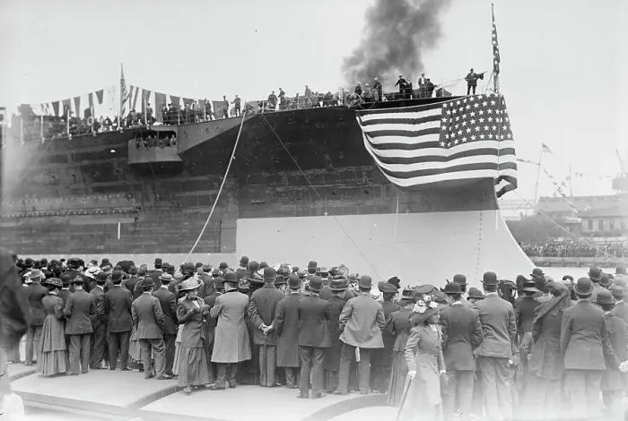 Framed Print : Florida, U.S.N. battleship, 1910. Creator: Bain News Service Framed Print : Florida, U.S.N. battleship, 1910. Creator: Bain News Service