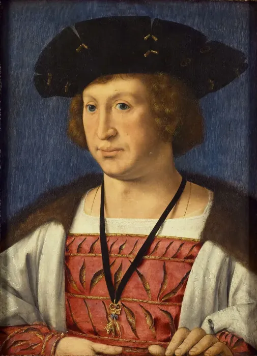 Framed Print : Floris van Egmond (1469-1539), count of Buren, 1536. Artist: Gossaert, Jan (ca. 1478-1532) Framed Print : Floris van Egmond (1469-1539), count of Buren, 1536. Artist: Gossaert, Jan (ca. 1478-1532)
