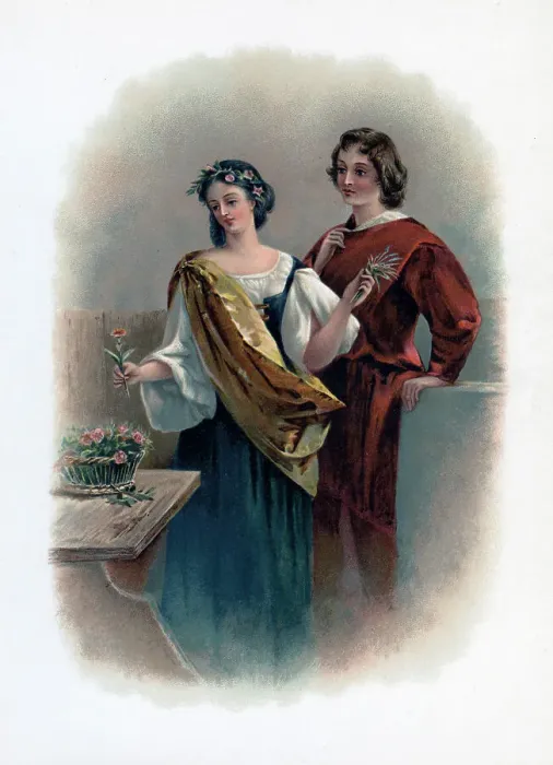 Framed Print : Florizel and Perdita, 1891 Framed Print : Florizel and Perdita, 1891